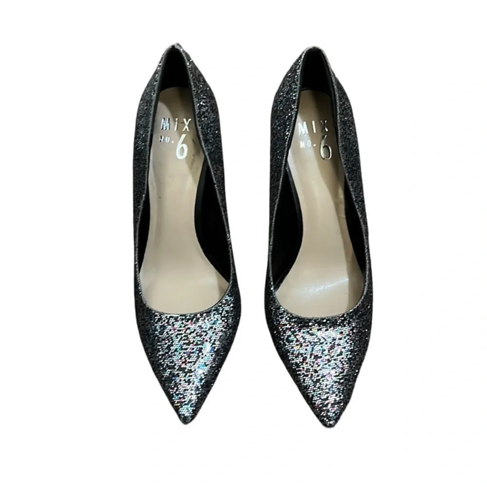 Mix No. 6 Danyah Glitter Pumps Size 8